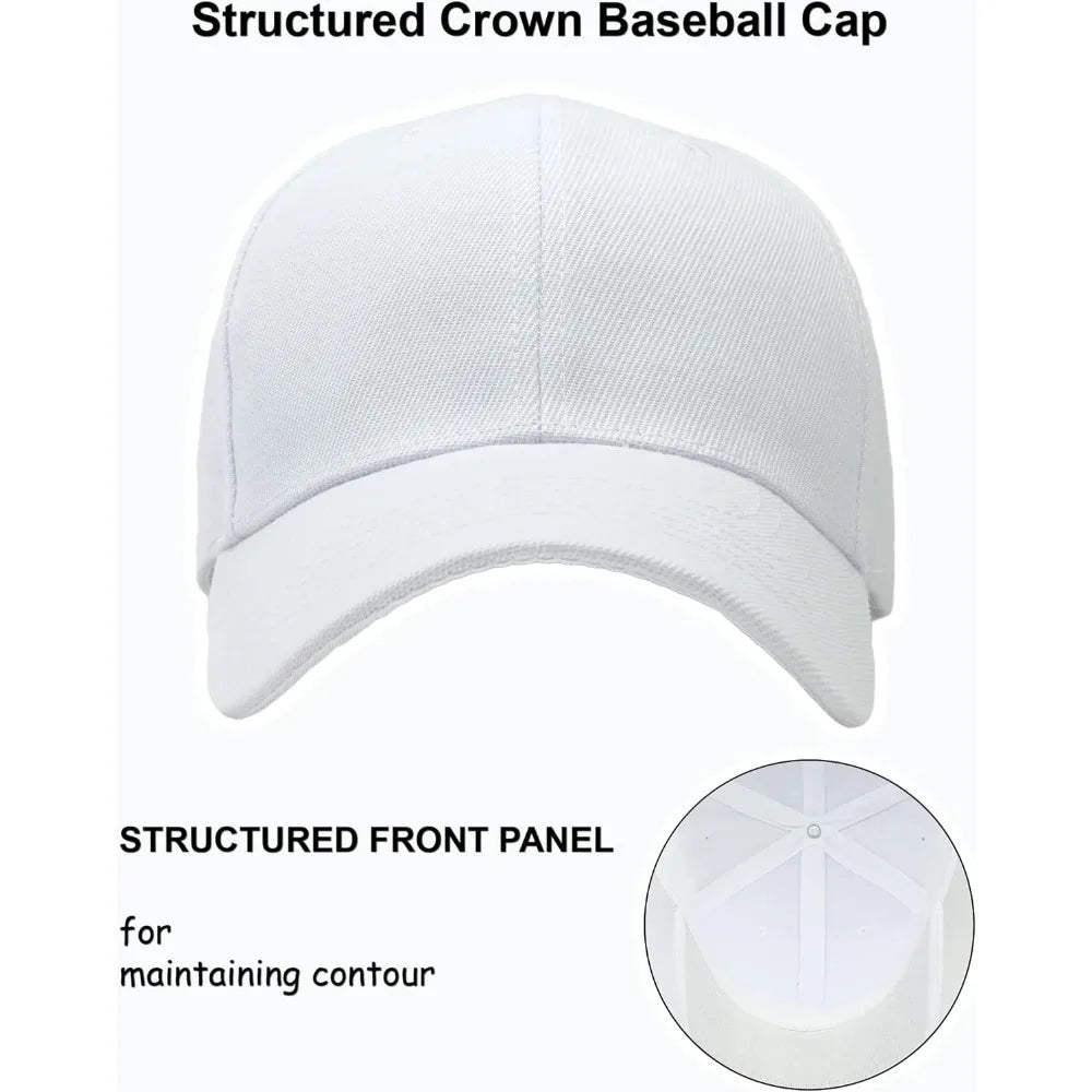 Structured Baseball Cap – Adjustable Performance Hat with Custom Embroidery for Outdoor Sports & Casual Wear