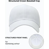 Structured Baseball Cap – Adjustable Performance Hat with Custom Embroidery for Outdoor Sports & Casual Wear