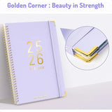 2025-2026 Academic 18-Month Daily & Weekly Agenda Planner – Hardcover Calendar Book