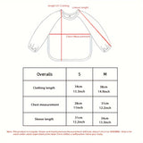 Cute Long-Sleeved Waterproof Feeding Bib – Full Coverage Baby Bib for Mealtime, Art & Holiday Gift