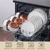 MALACASA Tara 18-Piece Stoneware Dinnerware Set – Rustic Modern Tableware for 6