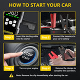 Portable 150PSI Air Pump & 7000A Car Jump Starter Power Bank