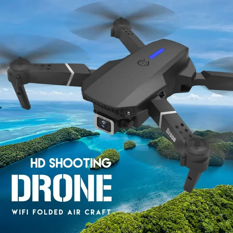 “2025 E88Pro RC Drone – 4K Wide-Angle HD Camera, Foldable Quadcopter with 3 Batteries, WiFi FPV & Height Hold”