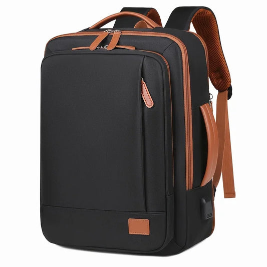 Expandable Large-Capacity Laptop Backpack – Durable Oxford Travel & School Bag | Multi-Compartment Shoulder Pack