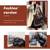 Transparent Mini Tote Pouch for Women – Large Composite Clear Under-Arm Bag