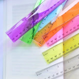 Colorful Transparent Plastic Rulers – 7-Pack School Ruler Set