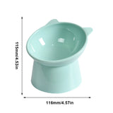 Tilted Elevated Cat Food Bowl – Ergonomic Raised Anti-Vomiting Feeder for Flat-Faced Cats & Small Dogs