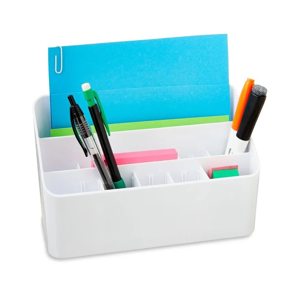 All-in-One Plastic Desktop Organizer with Multi-Drawers – Home, Office & School Storage System