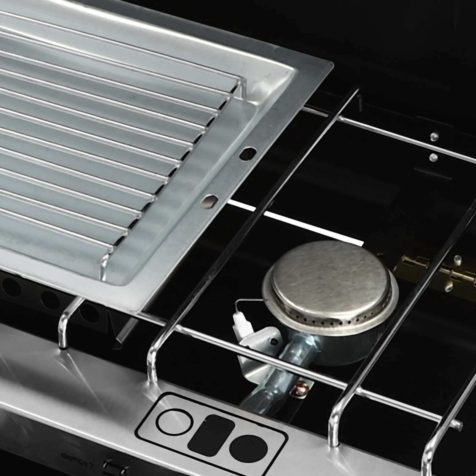 “Portable 3-Burner Camping Stove – Foldable Outdoor Gas Stove with Grid for BBQ & Cooking”