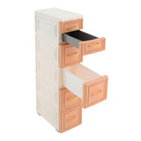 5-Tier Narrow Storage Cabinet with Wheels – Slim Tall Organizer for Bathroom & Small Spaces