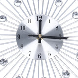 13-Inch Crystal Glass Wall Clock – Silent Movement Luxury Wall Clock for Living Room & Home Décor