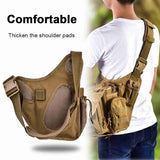Men’s Military Chest Shoulder Bag – Tactical Crossbody Pack for Travel, Hiking & Outdoor Adventures with Multi-Pockets (2 Colors)