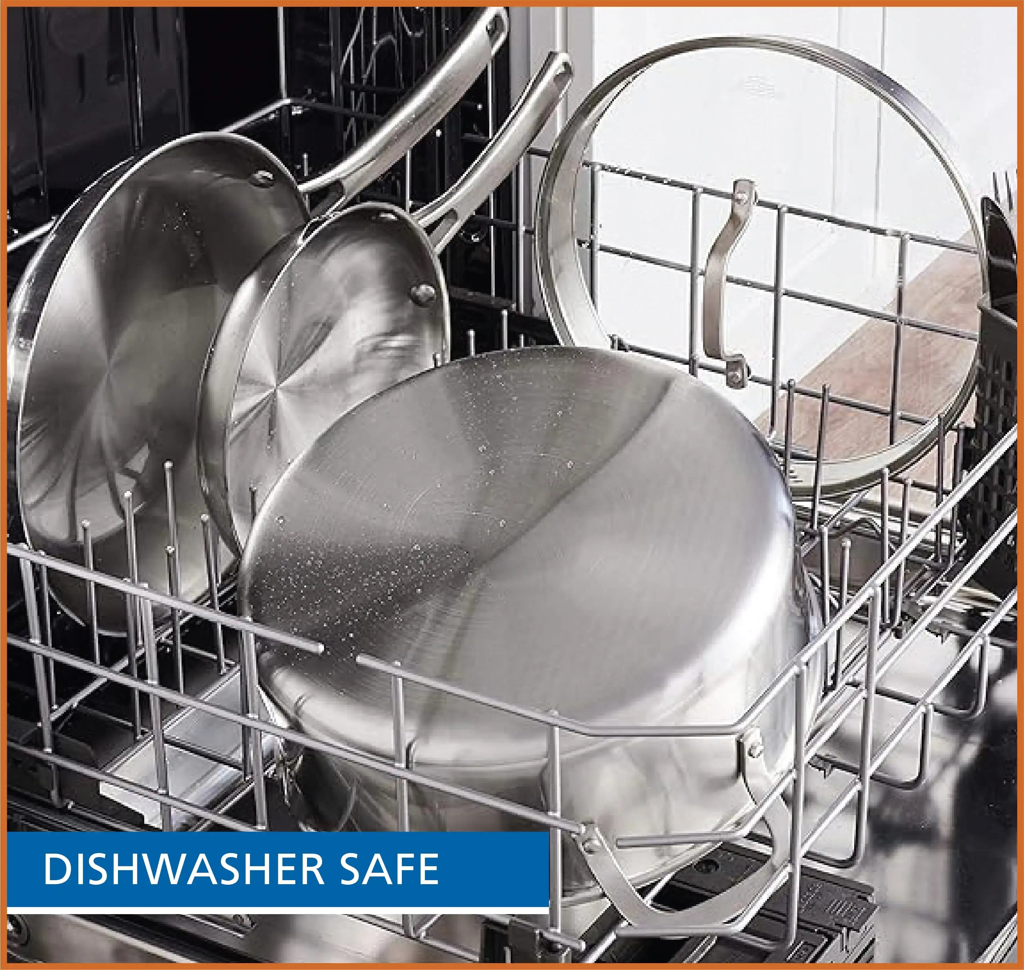 Premium 10-Piece Stainless Steel Nonstick Cookware Set – Everyday Durability & Style