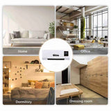 2-in-1 Wall-Mounted Heater & Fan – Digital Display, Nature Wind Mode & Timer for Home/Office/Dormitory