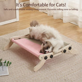 Cat Hammock Dual-Use Bed – Adjustable Window & Radiator Hammock for Indoor Cats, Wooden Frame Holds up to 18KG