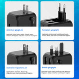 Universal Travel Power Adapter – Compact Converter with Multi-Plug Outlets for China, USA, UK & Europe