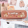 Cute Capybara Pencil Case – Large Capacity, Dirt-Resistant Aesthetic Stationery Bag 🐾✨