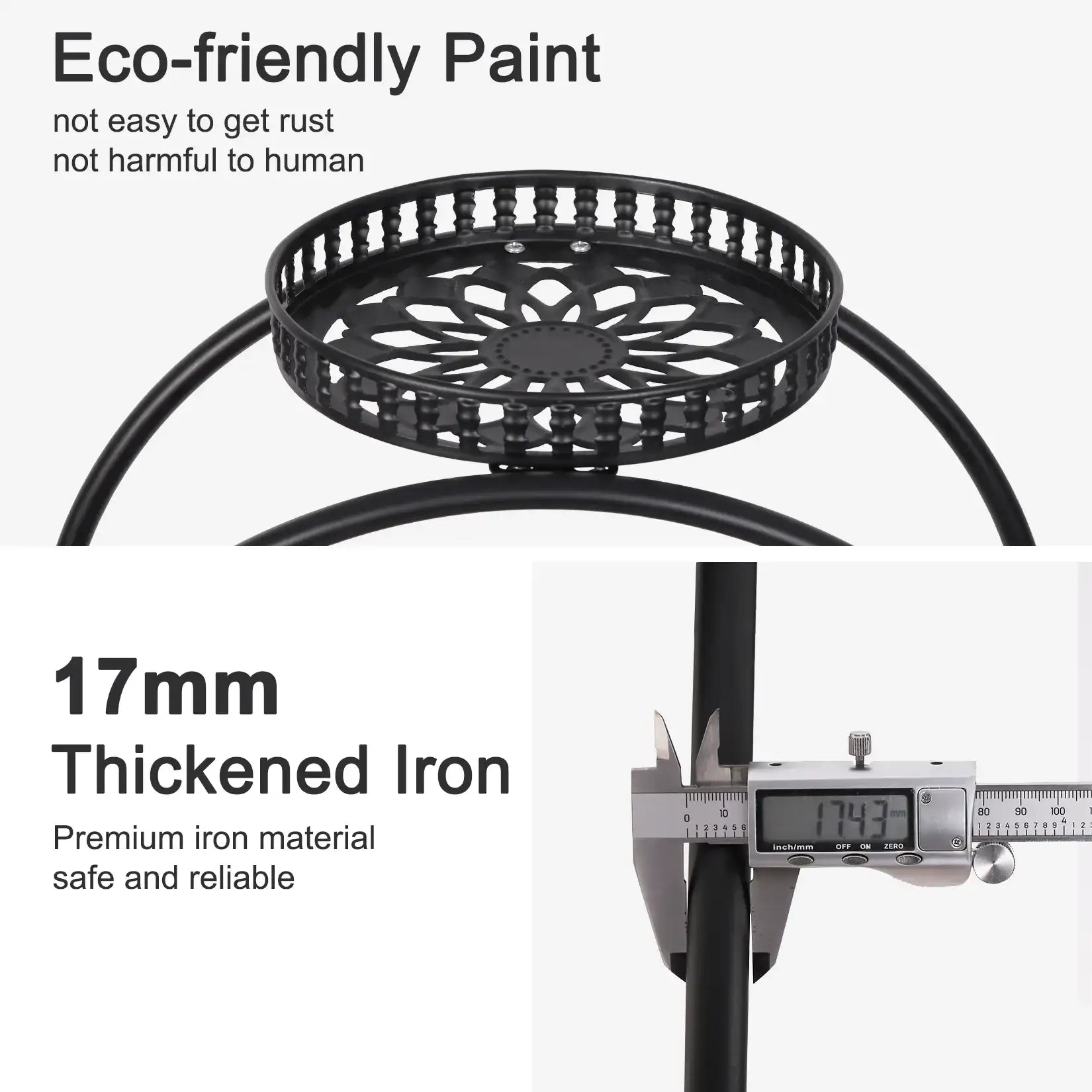 4-Layer Plant Stand Rack with 6 Pots – Mobile Flower Display Shelf on Casters for Balcony & Indoor
