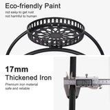 4-Layer Plant Stand Rack with 6 Pots – Mobile Flower Display Shelf on Casters for Balcony & Indoor
