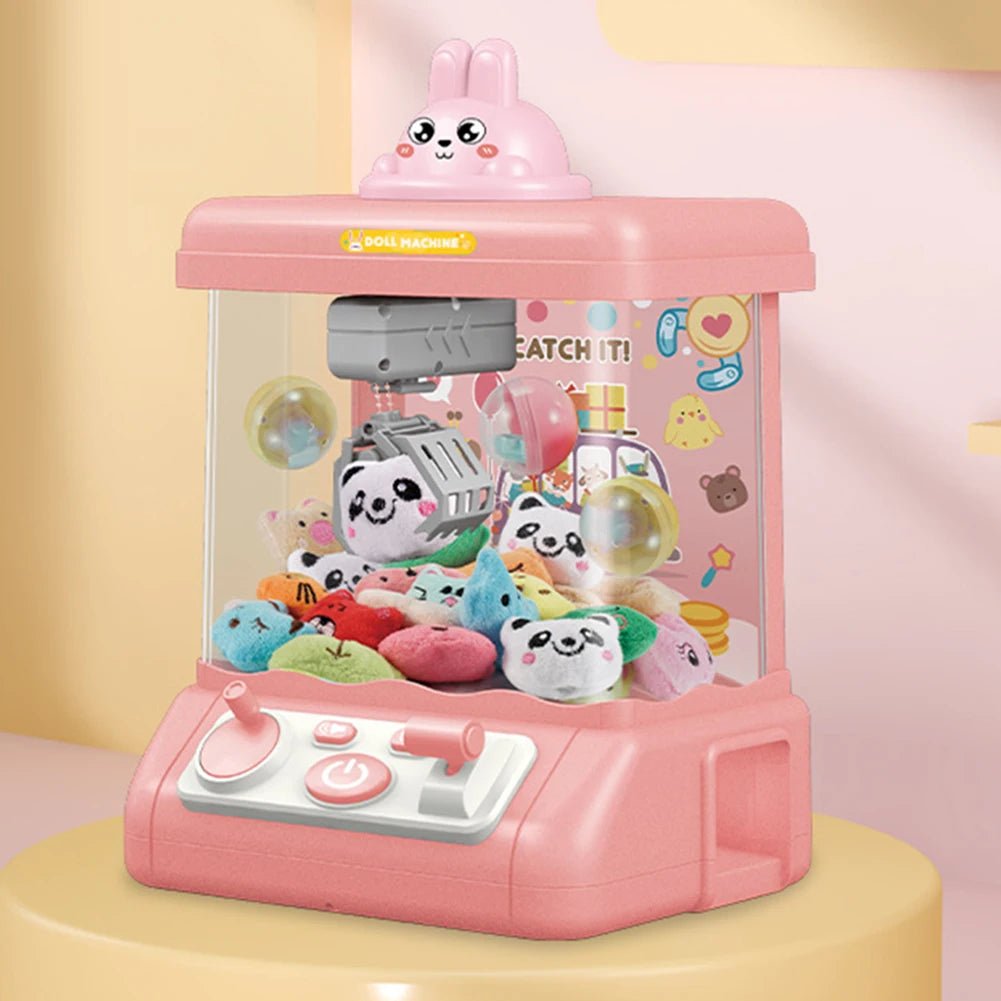 Automatic Arcade Claw Machine Toy – USB Charging Kids Catch Game with Music, Lights & Strong Grip, Birthday Gift for Boys & Girls