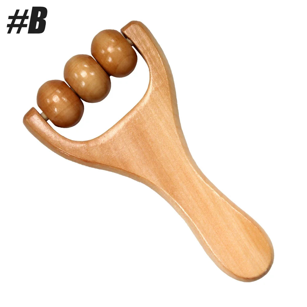 Wooden Massage Roller – Full-Body Cellulite Reduction & Muscle Relaxation Tool for Skin Health and Recovery