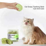 Cat Grass Treats – Freeze-Dried Chew Biscuits for Kittens & Adult Cats, Teeth Cleaning & Healthy Digestive Support