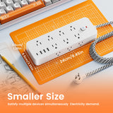 18-in-1 Multitap Power Strip – US Plug Extension with AC Outlets, USB & Type-C Ports, 4FT Braided Cord, Smart Home Electrical Socket