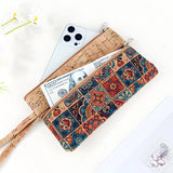Sequin-Embroidered Floral Straw Envelope Bag for Women – Bohemian Handmade Beach Clutch