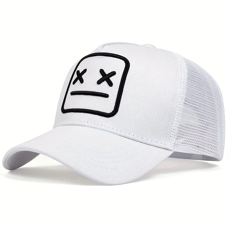 Unisex “XX” Embroidered Baseball Cap – Adjustable Hip-Hop Mesh Net Hat for Spring & Summer Outdoor Casual Wear
