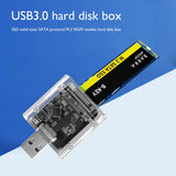 M.2 SATA SSD Case – USB 3.0 Gen 1 Portable Enclosure, Aluminum Disk Box for NGFF M.2 Solid State Drives
