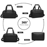 KONO 35×20×20 cabin bag – Ryanair under-seat 14L carry-on duffel, unisex hand luggage for travel, flights & sports
