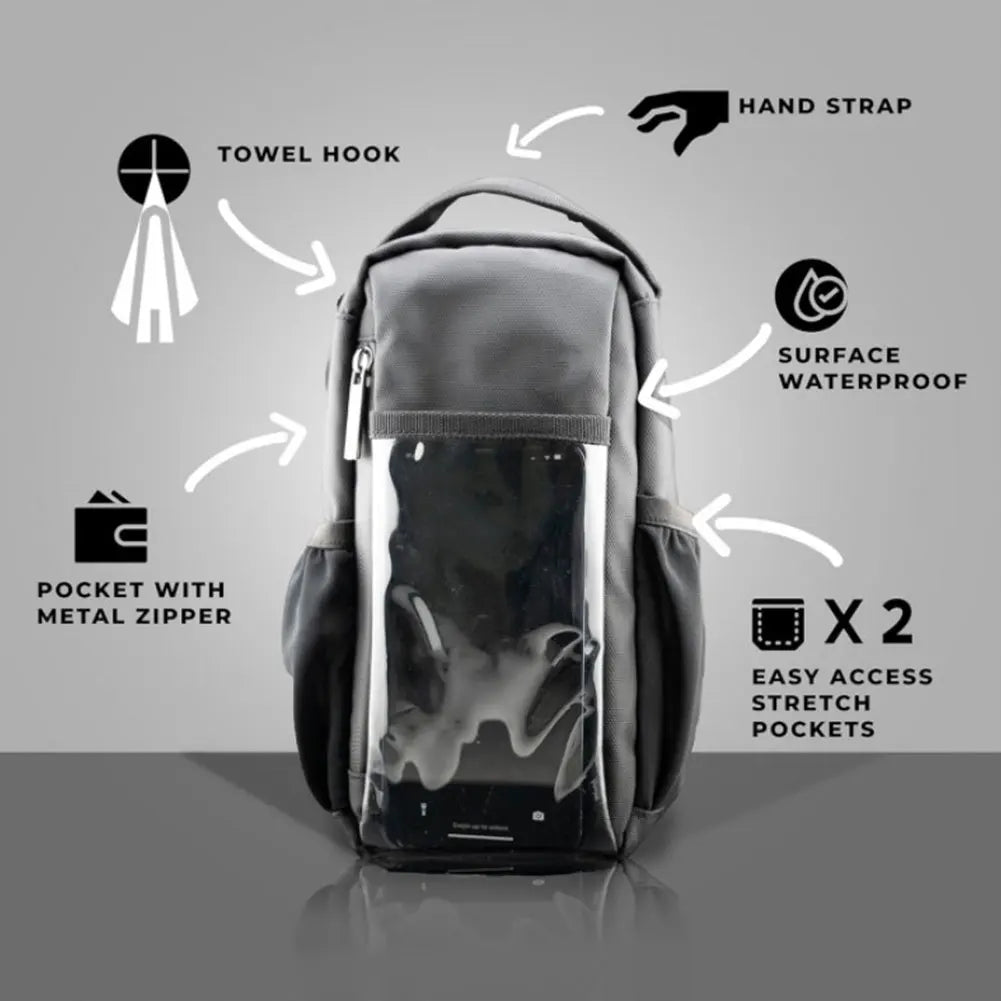 Magnetic gym sling crossbody bag – lightweight sports organizer with water bottle holder for men & women gym accessories