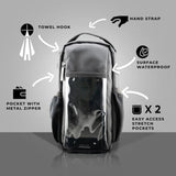 Magnetic gym sling crossbody bag – lightweight sports organizer with water bottle holder for men & women gym accessories