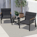 “3-Piece Outdoor Bistro Set with Mesh Sling Armchairs & Weather-Resistant Aluminum Side Table – Patio Conversation Furniture”