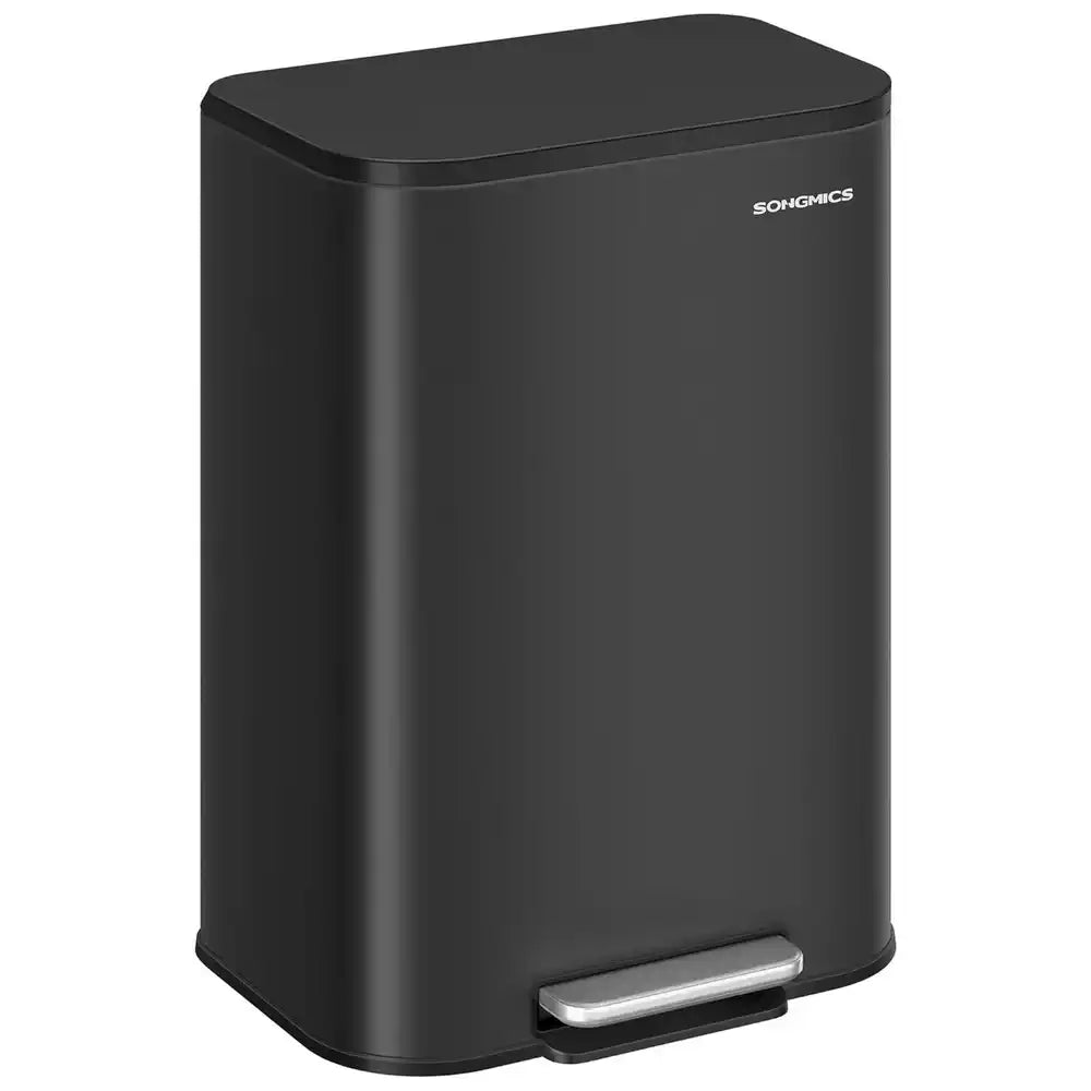 13 Gallon Stainless Steel Kitchen Trash Can – Soft-Close Lid, Non-Slip Pedal, Inner Bucket