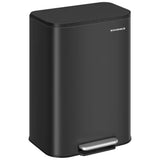 13 Gallon Stainless Steel Kitchen Trash Can – Soft-Close Lid, Non-Slip Pedal, Inner Bucket