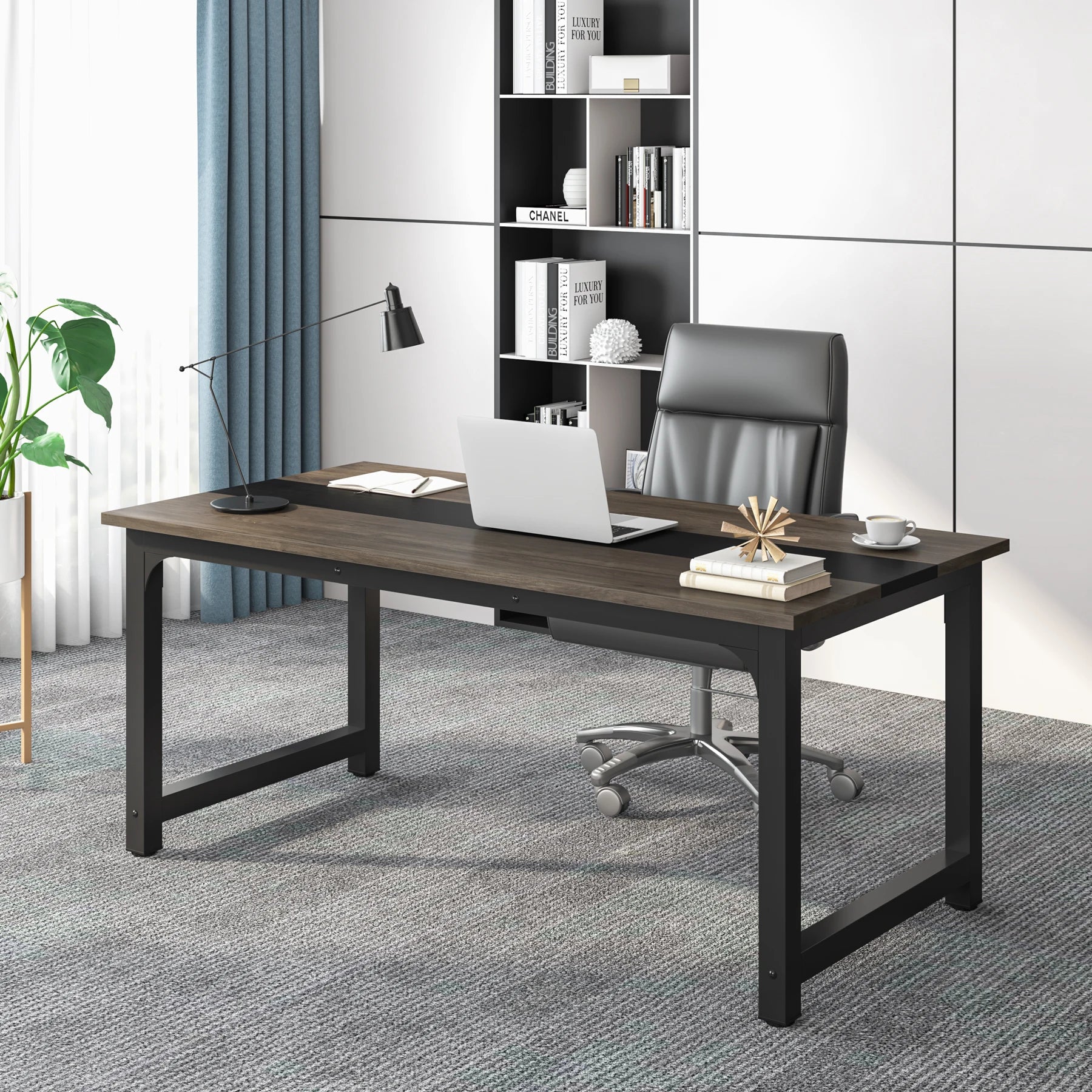 🖥️ Tribesigns Large Office Desk – Modern Computer Table & Writing Desk Workstation for Home Office & Study