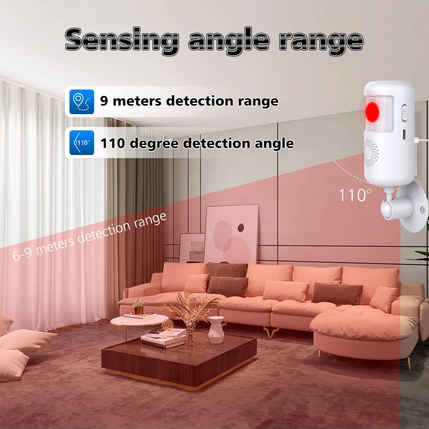 📡 WiFi Tuya Smart PIR Motion Detector – Battery-Powered Infrared Wireless Alarm System with App Alerts