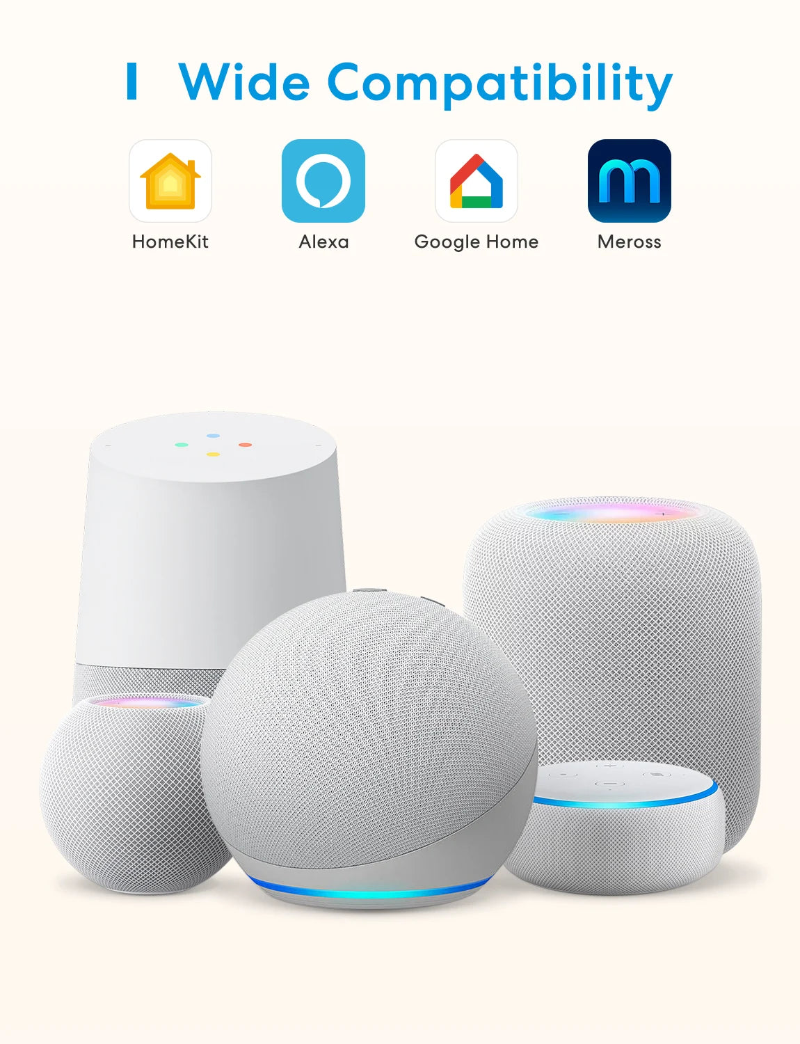 Meross MSH400 Smart WiFi Hub – Multi-Model HomeKit Smart Home Bridge with Remote Control, Alexa & Google Assistant Support