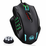 Redragon M908 Wired RGB Gaming Mouse – 12,400 DPI Optical Mouse with 18 Programmable Buttons & LED Backlight