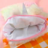 2-Piece Plush Unicorn Backpack & Shoulder Bag Set – Cute Kids Cartoon Bag Combo | Fashionable Birthday Gift for Girls