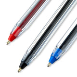 Stick Ballpoint Pen Set – 1.0mm Tip, Assorted Black/Blue/Red Ink (60-Count) for Office & School ✒️🖊️
