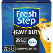 Heavy Duty Clumping Cat Litter – 30-Day Odor Control with Febreze Freshness, Low Dust, 3X Carbon Odor-Eliminating Formula