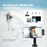 Quad-Mode Mini Wireless Lavalier Microphone – 4 Audio Modes, 48 kHz/24-bit, 330 ft Range, Lightweight
