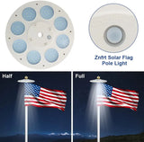Solar Flag Pole Light (136 LEDs) – Outdoor Flagpole Lighting for 15–30ft Poles | Dusk-to-Dawn Auto On/Off | Energy-Saving Waterproof Design