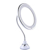 10X Magnifying LED Vanity Mirror – Flexible Suction Mirror with 360° Swivel for Bathroom, Home & Travel