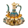 Vintage Coffee Pot & Teapot Cup Set – Elegant 6-Cup Tea Service with Coffee Pot & Decorative Flair