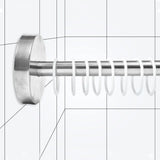 U-Shaped Adjustable Stainless Steel Shower Curtain Rod – Corner Tub & Small Bathroom Fit