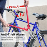🚴 Anti-Theft Bike Alarm – 113dB Wireless Vibration Motorcycle Alarm with Remote Control for Vehicle Security