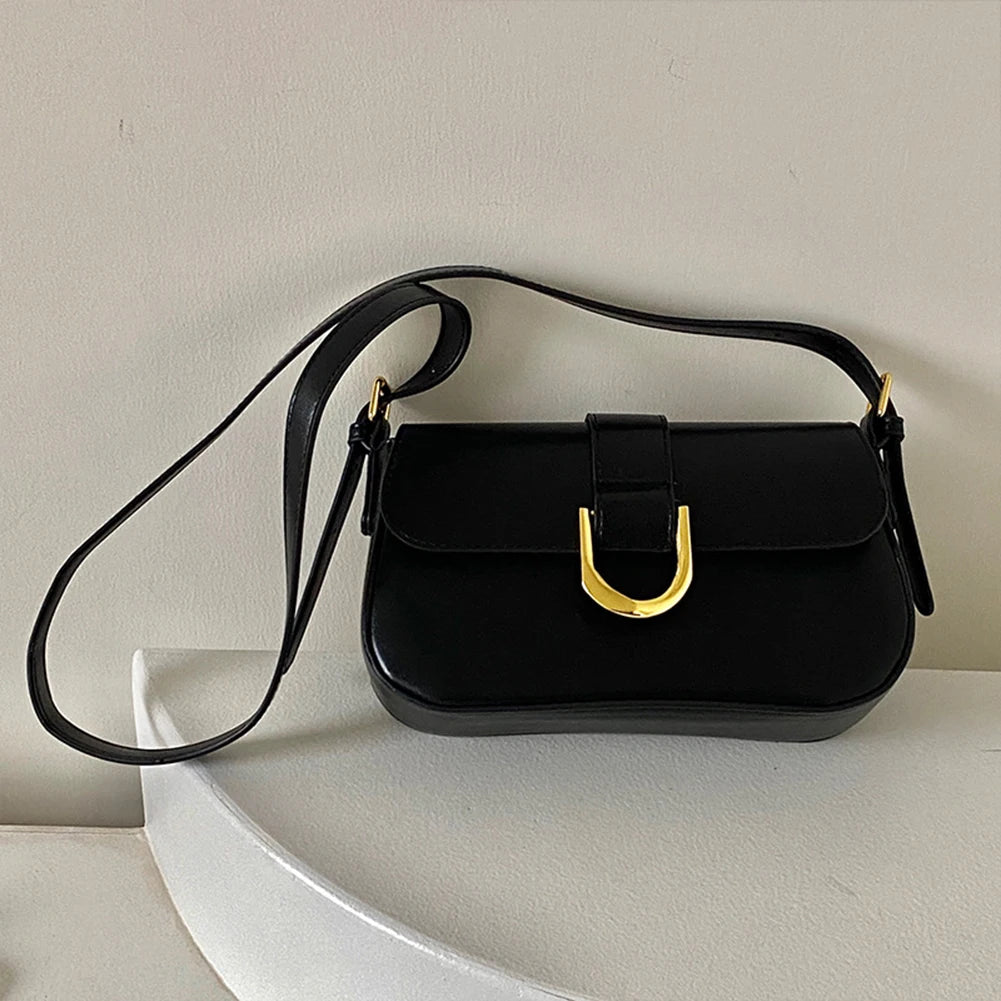Women’s Patent Leather Flap Satchel – Versatile Vintage Shoulder, Tote & Crossbody Bag 👜✨